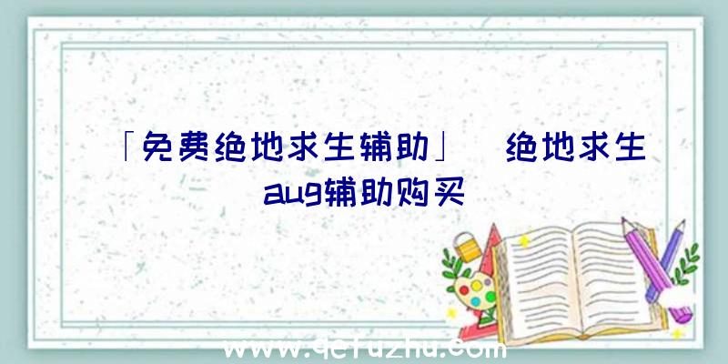 「免费绝地求生辅助」|绝地求生aug辅助购买